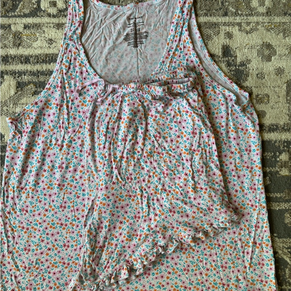 Posh Peanut Multicolor Floral Pajama Set - Picture 2 of 6